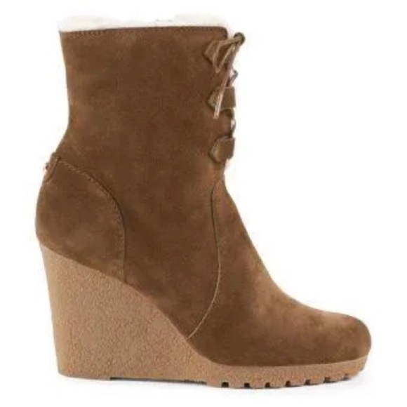 Michael Kors Rory lace up Sherpa Boot size 11 - Picture 2 of 10